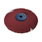 Dedeco Sunburst Radial Bristle Discs 4 in X 1/2 in Curved Tc Red 220 Grit A/O 1/Unit 2275 - alternate 1